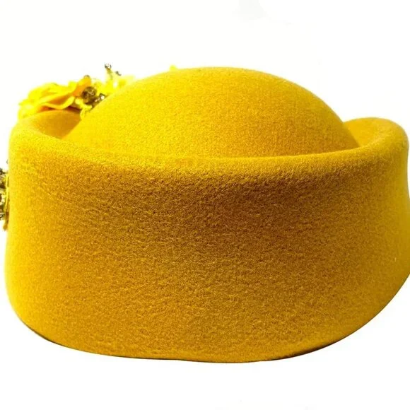 European and American retro British felt headscarf hat  display picture 3